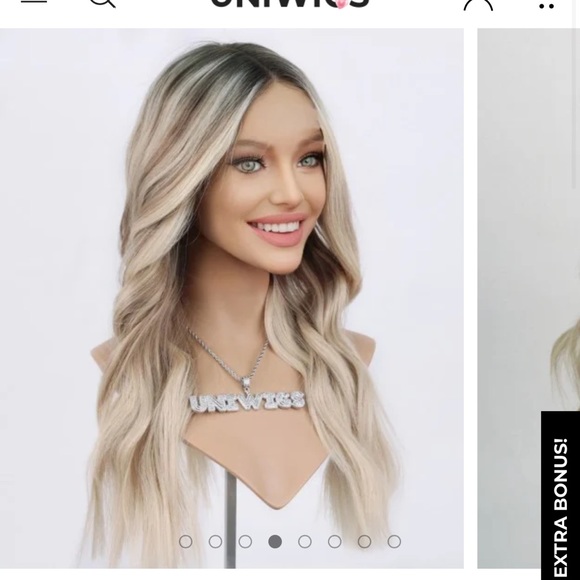 Never worn. paid 1200 Beautiful Chelsea wig Human hair. The lace hasn’t been cut - Picture 3 of 3